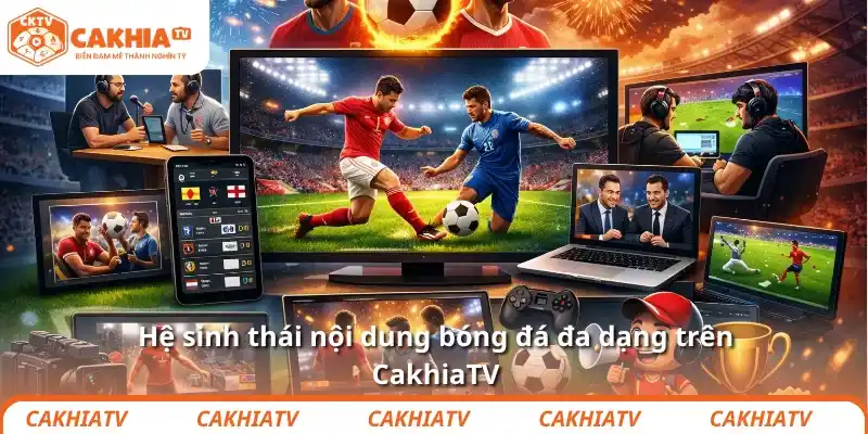 Hệ sinh thái nội dung bóng đá đa dạng trên CakhiaTV 