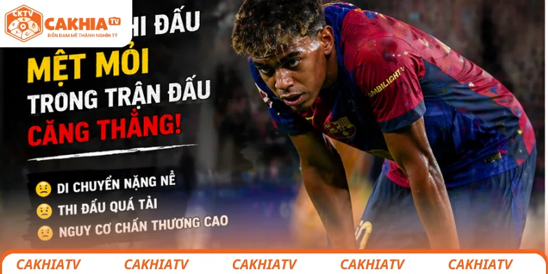 Hình ảnh Yamal thi đấu mệt mỏi trong trận đấu căng thẳng