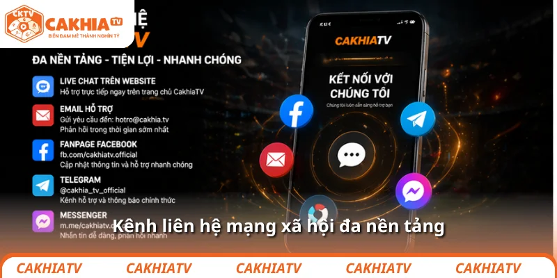 Kênh liên hệ mạng xã hội đa nền tảng